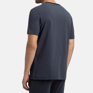 เสื้อยืดสตรีทแวร์สั่งทำ เสื้อยืดพิมพ์โลโก้ตามสั่ง เสื้อยืดคอกลม แขนสั้น ผ้าฝ้าย 100% เสื้อยืดผู้ชายแบบเรียบ - Product Image 3