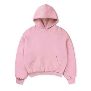 Sweat à capuche personnalisable unisexe haute GSM personnalisé en éponge française coupe régulière 100% coton polaire écologique - Product Image 4