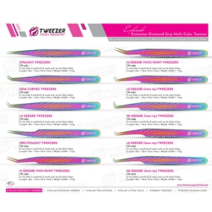 1 Piece <b>Box</b> <b>Packing</b> <b>For</b> Eyelash Tweezers <b>Cardboard</b> <b>Box</b> <b>Packing</b> High Quality Anti Static Stainless Steel Single Lash Tweezers - Product Image 6