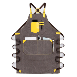 Tablier d'atelier pour hommes tablier d'atelier Oxford avec poches sac de rangement d'outils de travail accessoires de travail du bois multifonctionnels - Product Image 5