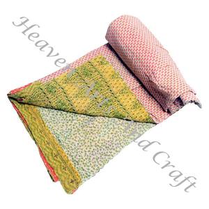Kantha <b>Quilt</b> Gudari Kantha <b>Quilt</b> Gudari Hot Selling Wholesale Gold Supplier GD2132 Handmade Kantha <b>Quilt</b> Cotton Printed Indian - Product Image 2