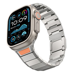 Bracelet en acier inoxydable de qualité supérieure avec fermoir magnétique Maille sportive conçue en usine pour hommes femmes Ajustement parfait pour le bracelet Apple Watch - Product Image 1