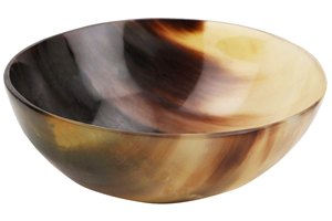 BONE HANDLE WEB TEXTURA Cuenco decorativo de cuerno de búfalo hecho a mano de cuerno de búfalo real natural Producto sostenible ARTESANÍA - Product Image 4