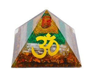 Venta al por mayor Ojo de Tigre Cristal Orgón Pirámide Piedra Natural Orgonita Protección EMF Generador de Energía Hada Pulida Feng Shui - Product Image 3