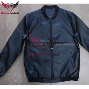 Veste en cuir d'agneau et de mouton véritable pour hommes, vêtements d'extérieur multicolores en gros pour le style moto bombardier d'hiver - Product Image 4