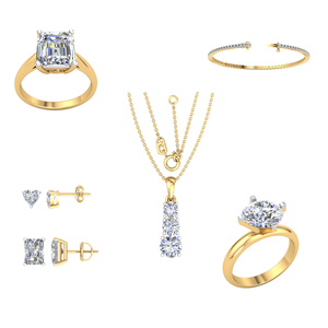 0.75Cts แหวนทอง10K สุดคลาสสิคของผู้หญิงที่สง่างามเทียบกับความชัดเจนเครื่องประดับเพชรปลูกในห้องทดลอง - Product Image 2