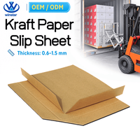 Feuilles de papier kraft pour matières premières chimiques emballées, avec dimensions personnalisées pour la manutention push-pull et la logistique d'exportation