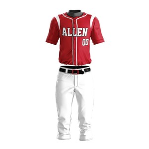 Uniforme de Béisbol Personalizado con Sublimación para Adultos, Tallas Grandes, Ropa Deportiva Unisex Transpirable de Secado Rápido, Pedido en Equipo - Product Image 4