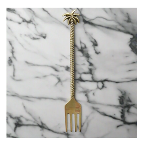 Brass <b>Fork</b> High quality Pieces Short Handle <b>Fork</b> Flatware Crafts Fruits Salad Crafts Most Popular Hot Selling Sale - Product Image 1