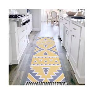 Dernier modèle de tapis rayés faits à la main pour la cuisine, en coton brodé unique, ensembles de tapis modernes en forme de rectangle - Product Image 4