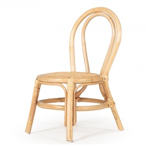Silla de ratán bonita de tamaño personalizado servicio OEM superventas para niños muebles de madera de diseño moderno hechos a mano para sala de estar Cocina - Product Image 2