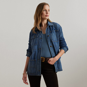 New Arrival Women's <b>Denim</b> <b>Jacket</b> <b>Custom</b> Brand Hooded Collar Windproof Eco-Friendly Breathable Autumn Winter - Product Image 2