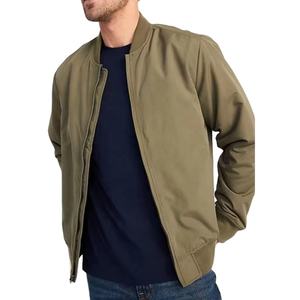 Nuevo cortavientos personalizado de nailon con cremallera para hombre, chaquetas bomber impermeables a prueba de viento de gran tamaño - Product Image 1