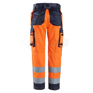 Pantalones de Trabajo de Algodón Reflectantes de Alta Visibilidad, Transpirables y Resistentes al Fuego, de Buena Calidad, Diseño Personalizado, Certificación CE, en Venta - Product Image 2