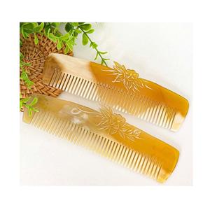 Peine de cuerno rústico hecho a mano ecológico, herramienta de salón de estilo clásico para el cuidado del cabello, acabado duradero y suave pulido de cuerno - Product Image 6