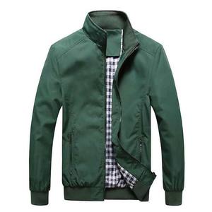 Venta al por mayor de ropa personalizada chaquetas de bombardero para hombre, chaqueta a prueba de viento lisa, abrigos para hombres, fábrica OEM, ropa de calle de poliéster y nailon - Product Image 1