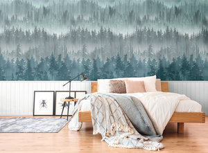 0.53x8.80m วอลเปเปอร์ลายดอกไม้ทันสมัยทำจากไวนิลไม่ทอสีขาวเทาสำหรับห้องนอนโรงพยาบาล - Product Image 5