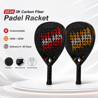 Oferta Especial: Raqueta de Pádel Personalizada de Fábrica OEM al por Mayor, Forma Redonda, Lágrima, Diamante, Fibra de Carbono 3K 12K 18K Profesional, con su Logotipo, Venta al por Mayor