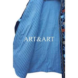 Manteau d'hiver pour femme en velours suzani brodé floral, matelassé, écologique, coupe-vent, rembourrage en coton, cadeau de demoiselle d'honneur - Product Image 5