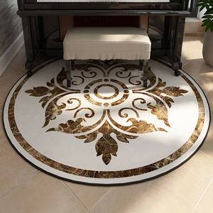 Médaillons modernes de luxe faits à la main avec incrustations de marbre, motifs en jet d'eau, mosaïques, garantie à vie pour la décoration intérieure haut de gamme des villas - Product Image 3