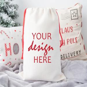 Haute qualité mousseline père noël 100% bonne qualité coton Standard produire sac réutilisable en inde durable confortable élégant - Product Image 2