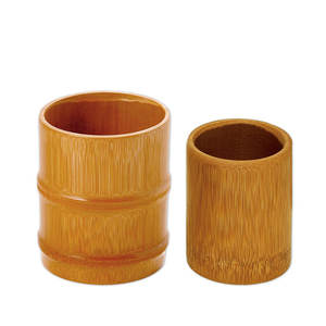 Porte-baguettes en bambou de luxe personnalisable Style mignon Texture naturelle pour la vaisselle à la maison ou le stockage de bureau OEM ODM - Product Image 1