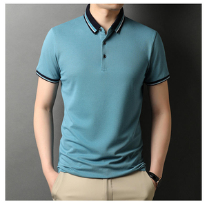 T-shirt polo pour hommes jeunes hommes Chemises de golf à manches courtes imprimées par sublimation personnalisées Chemises polo en polyester spandex service OEM - Product Image 4