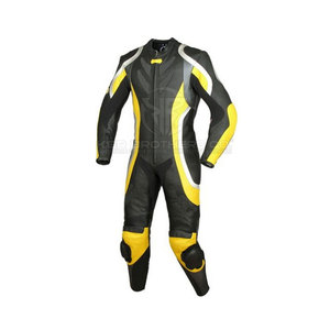 Traje de cuero para motocicleta con armadura de cuerpo completo y diseño de carreras para una máxima protección Traje de cuero para motocicleta profesional - Product Image 5