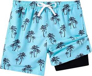 Short de surf en toile à séchage rapide personnalisé pour hommes, respirant, motif solide, taille élastique, fitness décontracté - Product Image 4