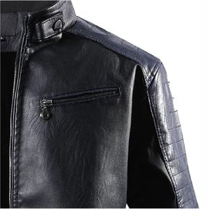 Dernière conception 2025 veste de moto en cuir de course automobile confortable pour une utilisation en extérieur col montant avant imperméable respirant unisexe - Product Image 6