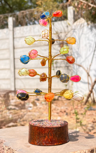 Vente en gros d'arbre en pierre à sept chakras magnifique arbre de pierres précieuses à sept chakras pour décorations arbre de pierres précieuses naturelles Fengshui - Product Image 4