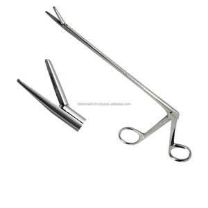 Tijeras Curvas Izquierdas Tipo Cocodrilo, Hoja de 5 mm, Instrumento Quirúrgico Manual Bellucci de Acero Inoxidable para Otorrinolaringología, Certificado CCC, OEM/Private - Product Image 6