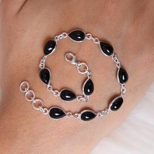 925 Sterling <b>Silver</b> Handmade Gemstone Black Onyx Spinner <b>Bracelet</b> Jewelry 925 <b>Solid</b> Best Quality Wedding Gift Designer Jewelry - Product Image 3