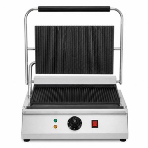 Prensa Eléctrica Comercial para Panini, Parrilla de Contacto de Una Sola Placa 220V para Hamburguesas, Sándwiches y Tiendas de Comida Rápida - Product Image 1