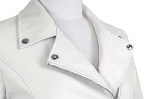 Veste en cuir conçue sur mesure pour femmes pour l'hiver Style de rue coupe régulière avec col montant respirant toile quantité minimale de commande bas - Product Image 3