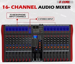 HY 16 canales DJ equipo mezclador de Audio 5 núcleos para Bluetooth USB placa de sonido consola instrumentos eléctricos - Product Image 2