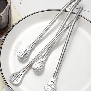 Bombilla de Acero Inoxidable Premium para Mate con Filtro, Diseño Duradero, Resistente a la Oxidación y Reutilizable para una Bebida Saludable - Product Image 2