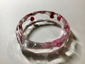 <b>SMART</b> Fine Jewelry Resin Flower Angel Model Bangle Bracelet Waterproof Hand-painted Customizable Size - Product Image 5