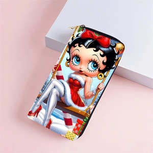 <span class=keywords><strong>Portafoglio</strong></span> Lungo Vintage Bettyy Boopp 2026 in Stile Coreano, Rosso-<span class=keywords><strong>Rosa</strong></span>, per Donne, Porta Cellulare e Carte - Product Image 4