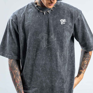 Camiseta de Estilo Urbano con Corte Holgado y Lavado Ácido, Tela de Algodón Suave y Transpirable, Cómoda y Casual para Uso Diario - Product Image 2