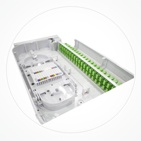 Panneau de brassage fibre optique coulissant en plastique 19 pouces SC/LC, 48 ports, 1U, montable en rack, FTTH ODF - Prix usine