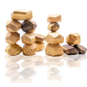 Montessori Tumi-ishi Wooden Stones | Eco-Friendly Balance <b>Blocks</b>, Sensory STEM <b>Toy</b>, FSC Certified, OEM Bulk Orders - Product Image 1