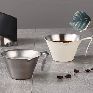 Tasse à mesurer pour expresso en acier inoxydable 304, 100 ml, tasse à extraction de café avec poignée et échelle pour <span class=keywords><strong>barista</strong></span> - Product Image 3