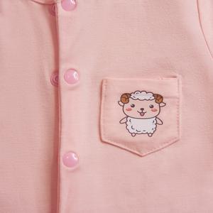 OEM ODM precio de fábrica cómodo mono al por mayor Rosa recién nacido algodón bebé mameluco - Product Image 2