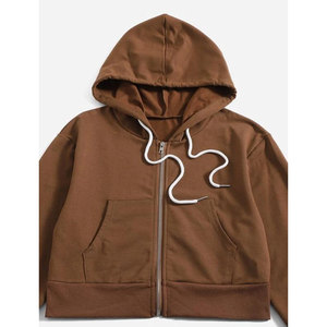 2026 Hot Sale Latest Design <b>Women</b> <b>Long</b> Sleeves Hoodie and <b>Shorts</b> Set High Quality Two Piece Casual Sportswear - Product Image 3