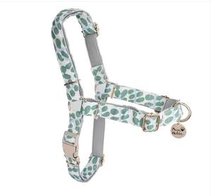 Minty Dew Fashion Cotton <b>Dog</b> Harness with S-Pulling Stop Stylish and Comfortable - Product Image 1