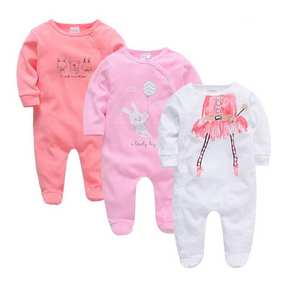 Mono recién nacido Mono de primavera y otoño Ropa infantil de dibujos animados lindos Mamelucos de bebé - Product Image 2