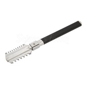 Peigne de rasoir professionnel pour l'amincissement des cheveux texturant avec des lames tranchantes pour le coiffeur et le salon, outil de superposition facile - Product Image 5