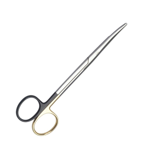 Littauer Stitch Scissors 6 pouces lame incurvée or et anneau enduit noir Ciseaux chirurgicaux à pointe fine - Product Image 2