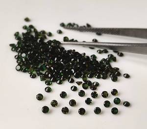 พลอยอัญมณีหลวมสีเขียวทัวร์มาลีนธรรมชาติขนาด1.5มม.-7มม. สำหรับทำเครื่องประดับ - Product Image 3